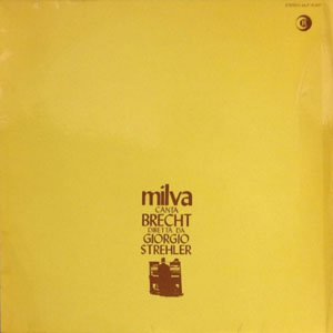 画像1: MILVA / MILVA CANTA BRECHT 【LP】 ドイツ盤 RICORDI ORG.