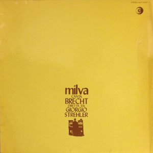 ミルバ：MILVA / MILVA CANTA BRECHT 【LP】 ドイツ盤 RICORDI.