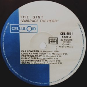ザ・ジスト：THE GIST / EMBRACE THE HERD 【LP】 フランス盤 ORG. CELLULOID