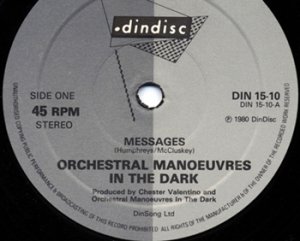 ORCHESTRAL MANOEUVRES IN THE DARK / MESSAGES 【10inch】 UK盤 DINDISC ミスプリント版