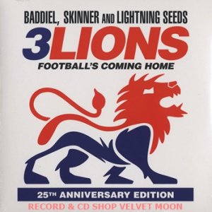 バディエル、スキナー＆ライトニング・シーズ：BADDIEL, SKINNER, AND LIGHTNING SEEDS / 3LIONS  【7inch】 新品 UK盤 限定3000枚ナンバー入り