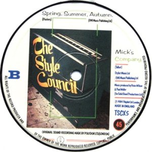 ザ・スタイル・カウンシル：THE STYLE COUNCIL / MY EVER CHANGING MOODS 【12inch】 UK盤 POLYDOR