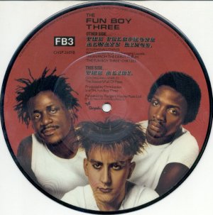 ファン・ボーイ・スリー：THE FUN BOY THREE / THE TELEPHONE ALWAYS RINGS 【7inch】 UK CHRYSALIS ピクチャー盤