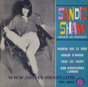 画像1: SANDIE SHAW / CHANTE EN FRANCAIS - POURVU QUE CA DURE 【7inch】 EP FRANCE VOGUE-PYE ORG.