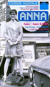 アンナ 【VHS】 ピエール・コラルニック 1966年 アンナ・カリーナ ジャン=クロード・ブリアリ セルジュ・ゲンスブール マリアンヌ・フェイスフル