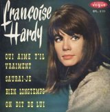 画像: FRANCOISE HARDY / QUI AIME T'IL VRAIMENT + 3 【7inch】EP FRANCE VOGUE ORG.