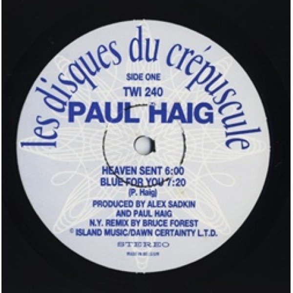 ポール・ヘイグ：PAUL HAIG / PAUL HAIG 【LP】 ベルギー盤 ORG. クレプスキュール