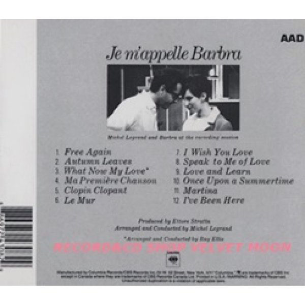 バーブラ・ストライサンド：BARBRA STREISAND / JE M'APPELLE BARBRA 【CD】 US盤