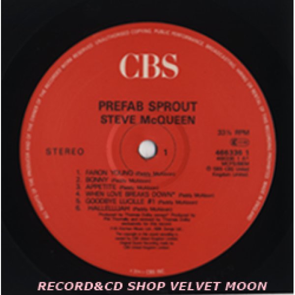 プリファブ・スプラウト：PREFAB SPROUT / STEVE MCQUEEN 【LP】 UK盤 CBS REISSUE