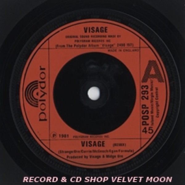 ヴィサージ：VISAGE / VISAGE 【7inch】 UK盤 ORG. Red Injection Labels