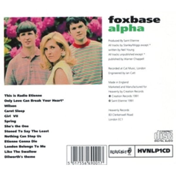 セイント・エティエンヌ：SAINT ETIENNE / FOXBASE ALPHA 【CD】 UK盤 HEAVENLY ORG.