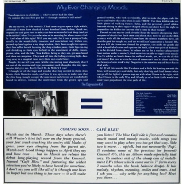 ザ・スタイル・カウンシル：THE STYLE COUNCIL / MY EVER CHANGING MOODS 【12inch】 UK盤 POLYDOR