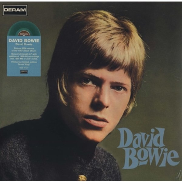 デヴィッド・ボウイ：DAVID BOWIE / DAVID BOWIE 【2LP】新品 ヨーロッパ盤 再発盤 DERAM デラックス版 GREEN VINYL. 14曲のボーナストラック付