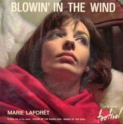 マリー・ラフォレ：MARIE LAFORET / BLOWIN' IN THE WIND + 3 【7inch】 EP　FRANCE盤 FESTIVAL