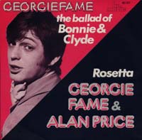 画像1: GEORGIE FAME/THE BALLAD OF BONNIE AND CLYDE // GEORGIE FAME & ALAN PRICE / ROSETTA 【7inch】 CBS HOLLAND (1)